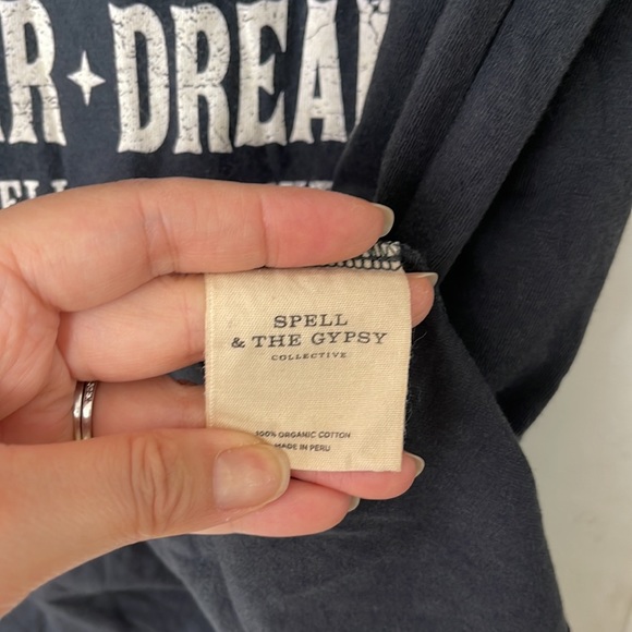 Spell and the gypsy collective black Cult tee dress L - Picture 6 of 8